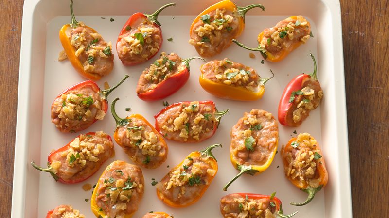 Taco-Stuffed Mini Sweet Peppers